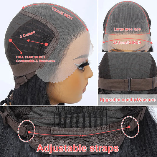 13x6 Lace Frontal Wig Synthetic Latisha Curly Pre-Plucked Lace Frontal Wig With Baby Hair For Female 24" Lace Frontal Women Wigs