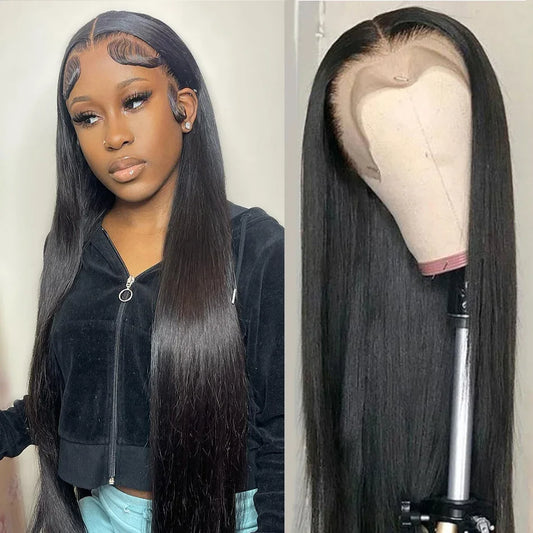 Straight Lace Front Wigs Hd Lace Wig 13x6 Human Hair Wigs For Black Women Pre Plucked Brazilian 30 40 Inch 13x4 Lace Frontal Wig