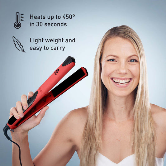 Professional Salon Quality Flat Iron Hair Straightener With A Free Travel Straightener